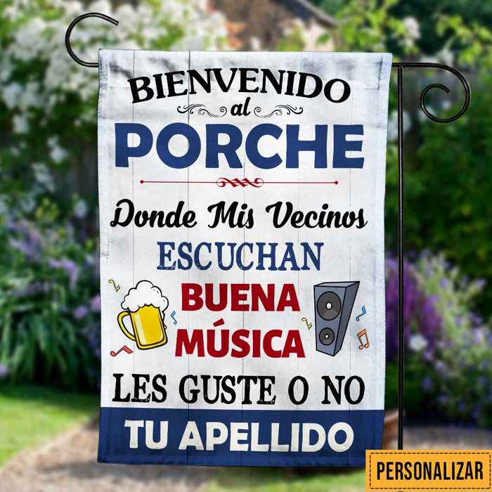 Personalized Outdoor Decor Porch Great Music Spanish Patio Flag JR144 95O47 1