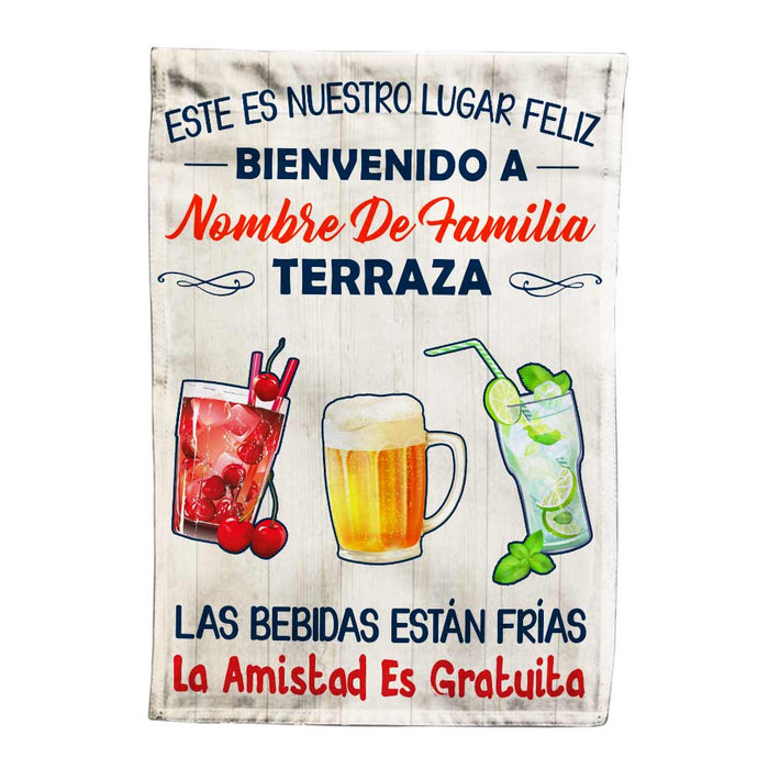 Personalized Backyard Deck Gardening Spanish Flag JR142 26O57 1