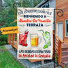 Personalized Backyard Deck Gardening Spanish Flag JR142 26O57 1