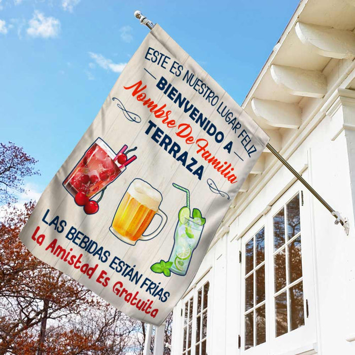 Personalized Backyard Deck Gardening Spanish Flag JR142 26O57 1