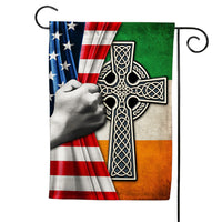Half Irish Half USA American Flag JR141 24O53 thumb 1