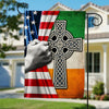 Half Irish Half USA American Flag JR141 24O53 1