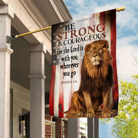 Jesus With You Wherever  You Go Lion Flag JL241 65O58 thumb 1