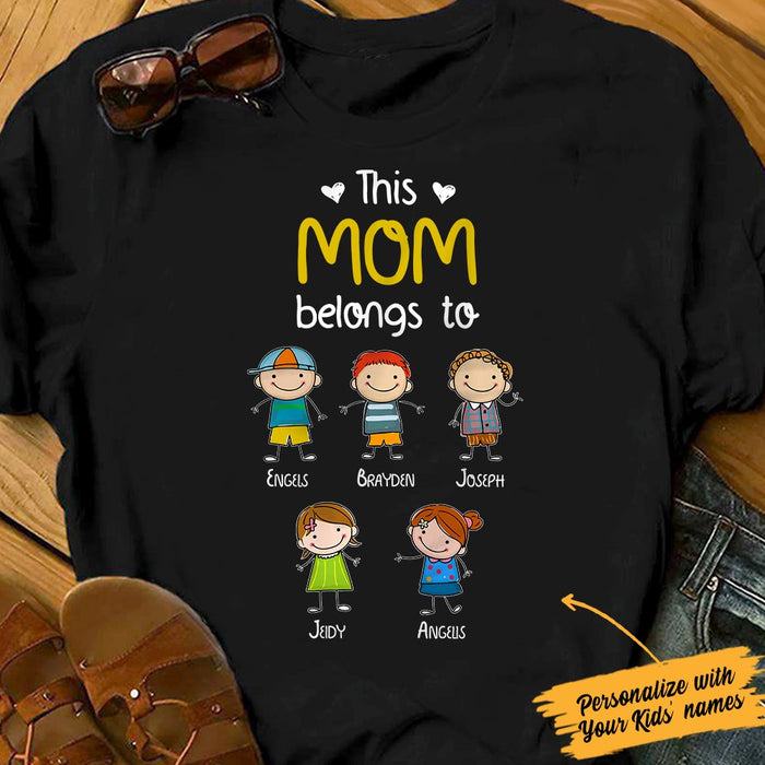 Personalized Mom Belongs T Shirt JR142 81O34 1