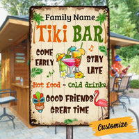 Personalized Come Classy Backyard Tiki Bar Gardening Metal Sign JR143 24O53 thumb 1