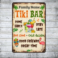 Personalized Come Classy Backyard Tiki Bar Gardening Metal Sign JR143 24O53 thumb 1