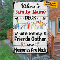 Personalized Deck Gardening Friends Memories Metal Sign JR144 26O57 thumb 1