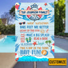 Personalized Pool Rules Family Garden Metal Sign JN231 81O34 1
