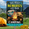 Personalized Camping Memories Family Metal Sign JR152 81O34 1