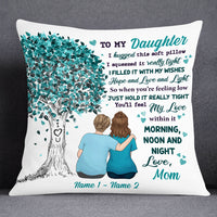 Personalized Mom Grandma To Daughter Granddaughter Tree Hug This Pillow JR172 95O53 thumb 1