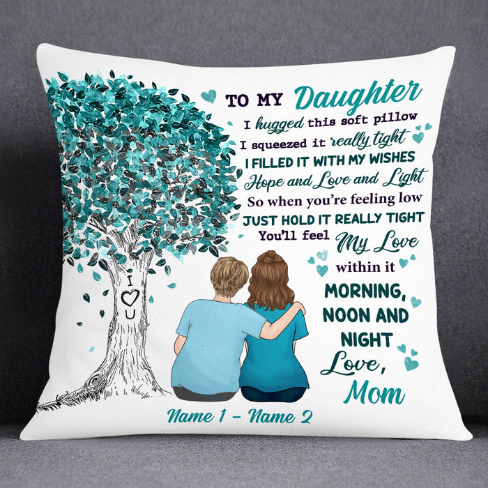 Personalized Mom Grandma To Daughter Granddaughter Tree Hug This Pillow JR172 95O53 1