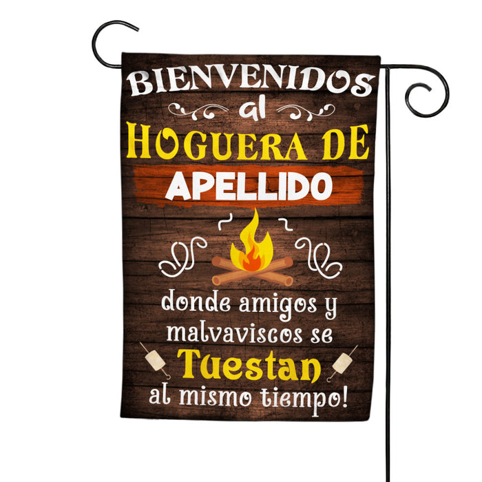Personalized Fire Pit Backyard Hoguera Patio Trasero Spanish Flag DB314 87O36 1