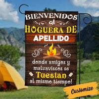 Personalized Fire Pit Backyard Hoguera Patio Trasero Spanish Flag DB314 87O36 thumb 1