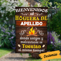 Personalized Fire Pit Backyard Hoguera Patio Trasero Spanish Flag DB314 87O36 thumb 1