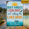 Personalized Lake Days Garden Metal Sign JN271 87O34 1