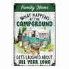 Personalized Camping  Garden Metal Sign JN272 87O34 1