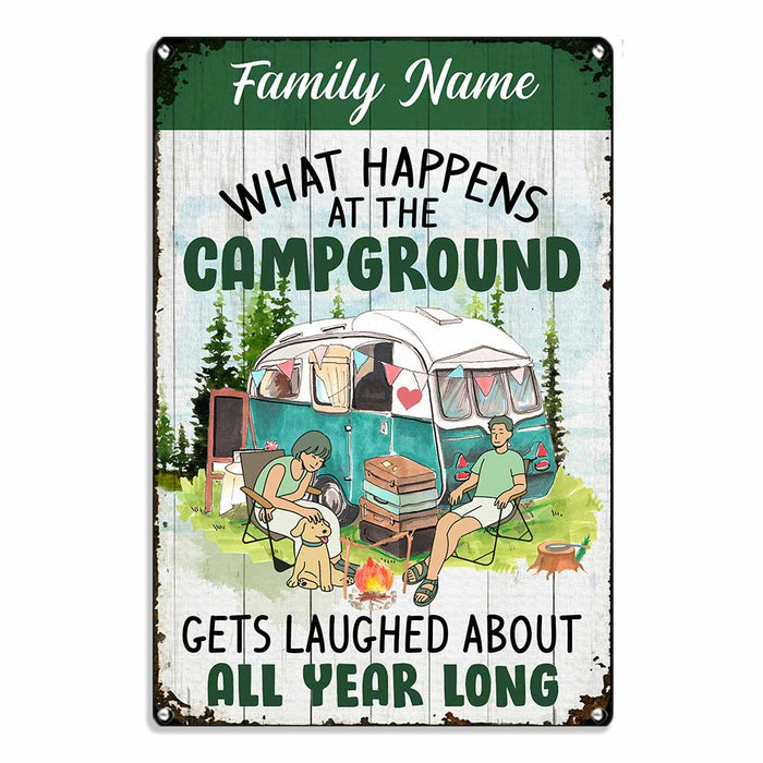 Personalized Camping  Garden Metal Sign JN272 87O34 1