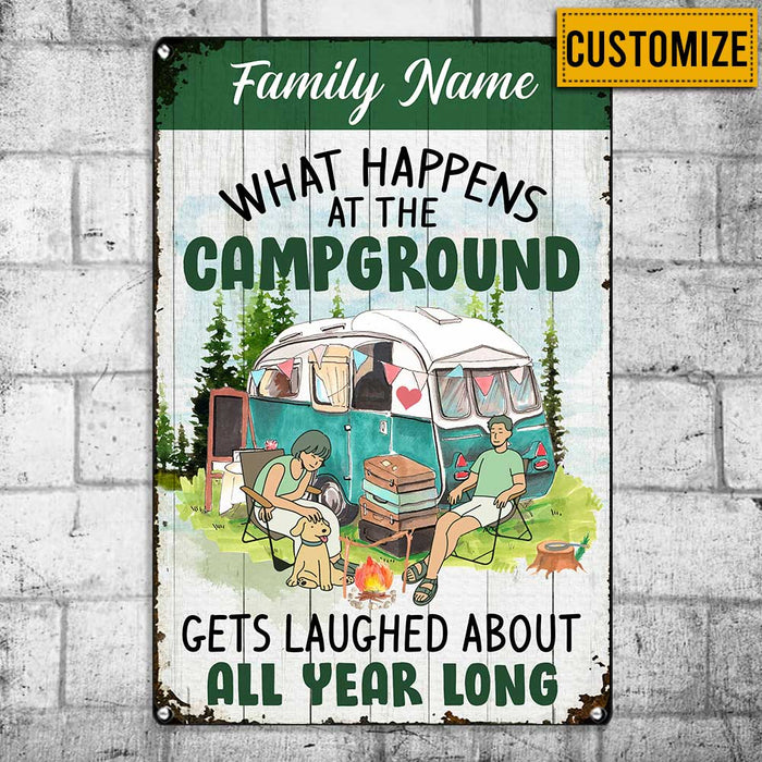 Personalized Camping  Garden Metal Sign JN272 87O34 1
