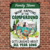 Personalized Camping  Garden Metal Sign JN272 87O34 1