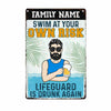 Personalized Pool Funny Outdoor Metal Sign JR142 85O57 1