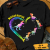 Personalized Dinosaur Mom Grandma Mamasaurus Nanasaurus T Shirt JR147 95O23 1