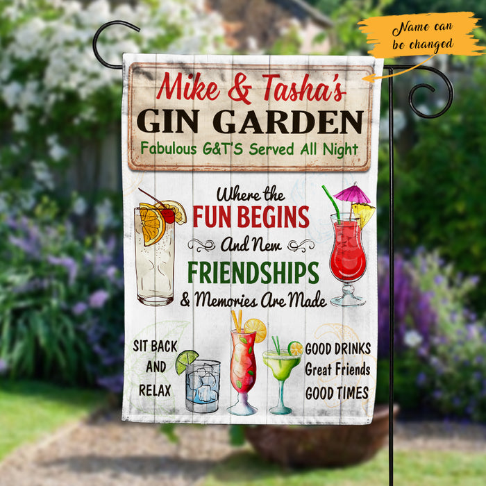 Personalized Fun Gin Garden Gardening Flag AG193 28O47 1