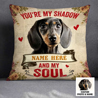 Personalized Dog Photo My Shadow My Soul Pillow JR156 95O23 thumb 1