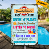 Personalized Pool Rules Metal Sign JR149 26O24 1