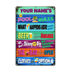 Personalized Pool Rules Metal Sign JR148 26O23 thumb 1