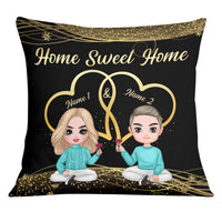Personalized Couple Icon Pillow JR1712 23O25 thumb 1