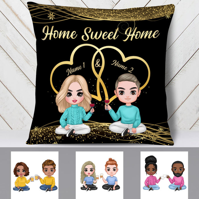 Personalized Couple Icon Pillow JR1712 23O25 1