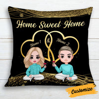 Personalized Couple Icon Pillow JR1712 23O25 thumb 1