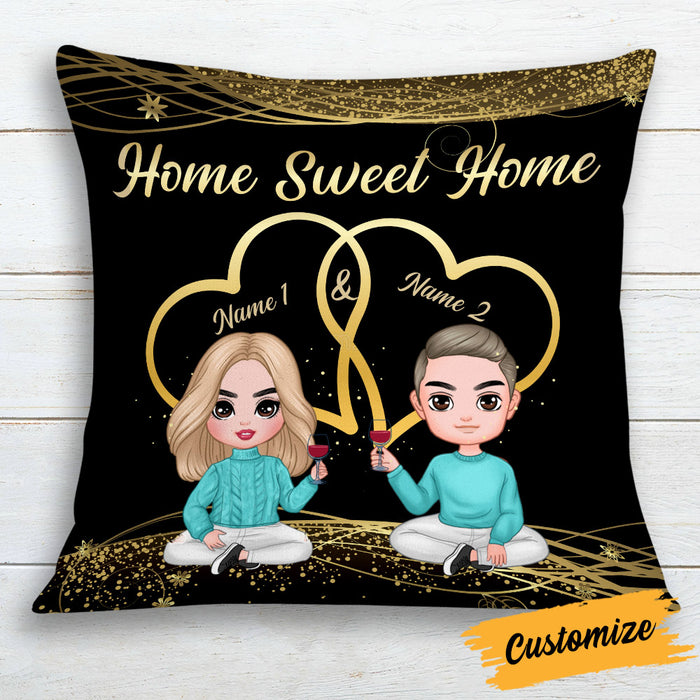 Personalized Couple Icon Pillow JR1712 23O25 1