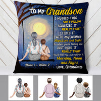 Personalized Grandson Hug This Pillow JR176 23O53 thumb 1