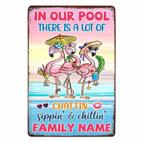 Personalized Pool Metal Sign JR177 23O47 thumb 1