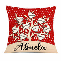 Personalized Spanish Grandson Granddaughter Son Daughter Mom Grandma Abuela Pillow JR206 23O23 thumb 1