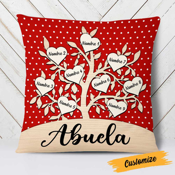 Personalized Spanish Grandson Granddaughter Son Daughter Mom Grandma Abuela Pillow JR206 23O23 1