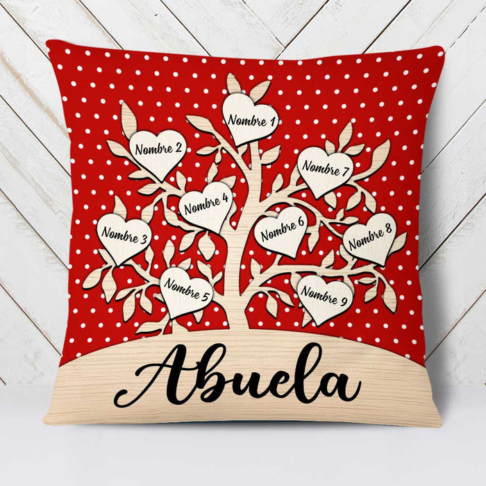 Personalized Spanish Grandson Granddaughter Son Daughter Mom Grandma Abuela Pillow JR206 23O23 1