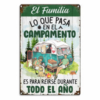 Personalized Camping Garden Cámping Metal Sign JR151 87O34 thumb 1