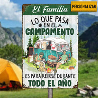 Personalized Camping Garden Cámping Metal Sign JR151 87O34 thumb 1
