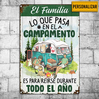 Personalized Camping Garden Cámping Metal Sign JR151 87O34 thumb 1