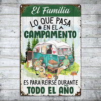 Personalized Camping Garden Cámping Metal Sign JR151 87O34 thumb 1