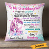 Personalized Unicorn Granddaughter Pillow JR201 24O23 1