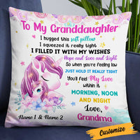 Personalized Unicorn Granddaughter Pillow JR201 24O23 thumb 1