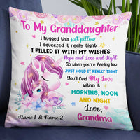 Personalized Unicorn Granddaughter Pillow JR201 24O23 thumb 1
