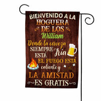 Personalized Fire Pit Outdoor Spanish Flag JR158 30O58 thumb 1
