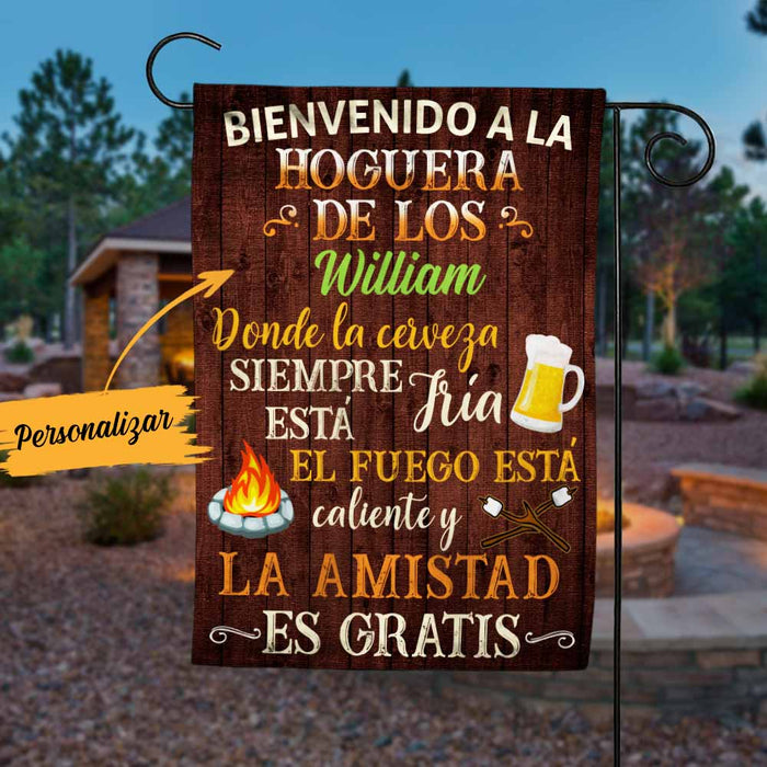 Personalized Fire Pit Outdoor Spanish Flag JR158 30O58 1