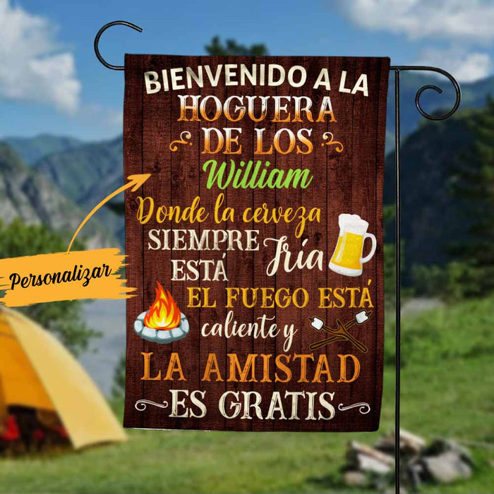Personalized Fire Pit Outdoor Spanish Flag JR158 30O58 1