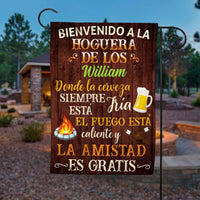 Personalized Fire Pit Outdoor Spanish Flag JR158 30O58 thumb 1