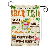 Personalized Come Classy Backyard Tiki Bar Gardening Spanish Flag JR152 24O53 thumb 1